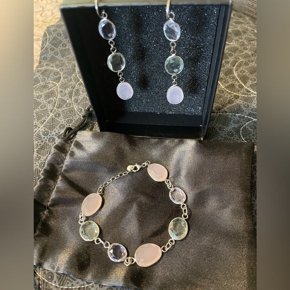 Tocara Diane Stainless Steel Bracelet & Earring Duo | C$74 - Picture 2 of 2
